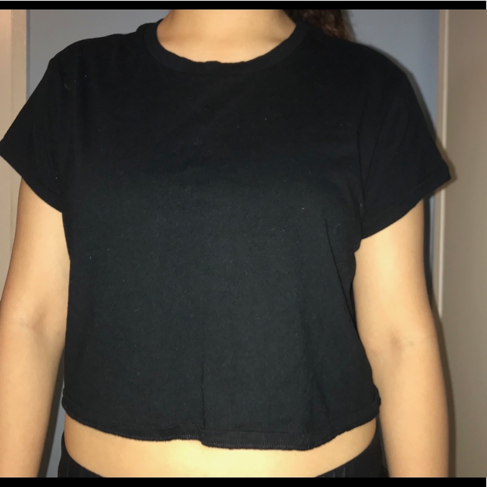 Black crop top